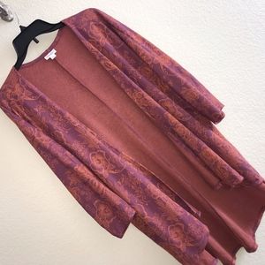 Gorgeous New LuLaRoe Lyndsay Kimono Jacket L 009